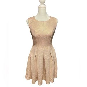 Honey and Rosie Metallic Rose Gold Dress